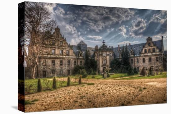 Old Building with Garden-Nathan Wright-Premier Image Canvas