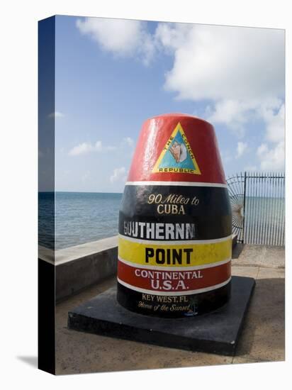 Old Buoy Used as Marker for the Furthest Point South in the United States, Key West, Florida, USA-R H Productions-Premier Image Canvas