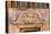 Old Cairo, Cairo, Egypt. Carved decoration on a weathered antique door.-Emily Wilson-Premier Image Canvas