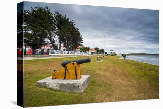 Old cannons on the shore of Stanley, capital of the Falkland Islands, South America-Michael Runkel-Premier Image Canvas