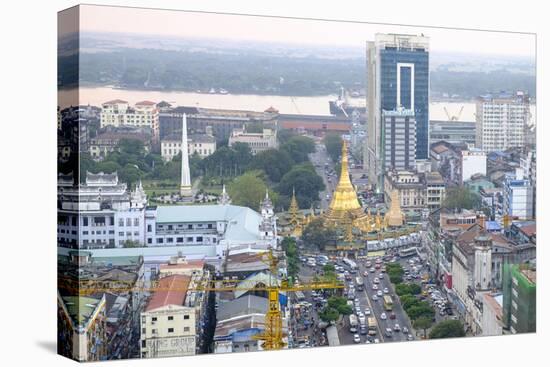 Old City, Yangon (Rangoon), Myanmar (Burma), Asia-Nathalie Cuvelier-Premier Image Canvas