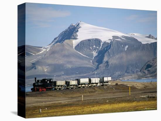 Old Colliery Locomotive, Ny Alesund, Spitsbergen, Norway, Scandinavia-David Lomax-Premier Image Canvas