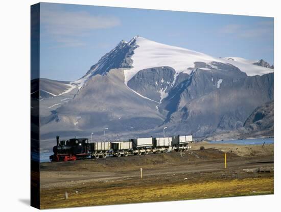 Old Colliery Locomotive, Ny Alesund, Spitsbergen, Norway, Scandinavia-David Lomax-Premier Image Canvas