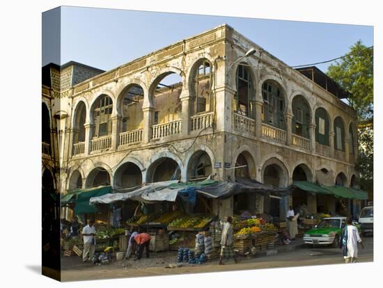 Old Destroyed Italian Colonial Building, Djibouti, Republic of Djibouti, Africa-null-Premier Image Canvas