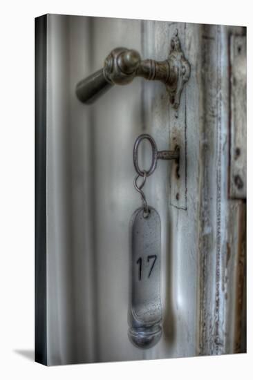 Old Door Handle with Key-Nathan Wright-Premier Image Canvas