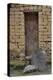 Old Doorway, Traditional Village of Xingping with Broom in Front-Darrell Gulin-Premier Image Canvas