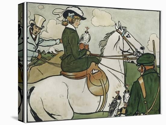 Old English Sports and Games: Hawking, 1901-Cecil Aldin-Premier Image Canvas