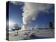 Old Faithful Geyser Erupting in Winter-W. Perry Conway-Premier Image Canvas