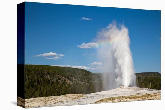 Old Faithful Geyser Yellowstone-null-Stretched Canvas