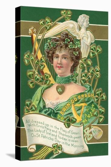 Old Fashioned St. Patrick's Day Greeting-null-Stretched Canvas