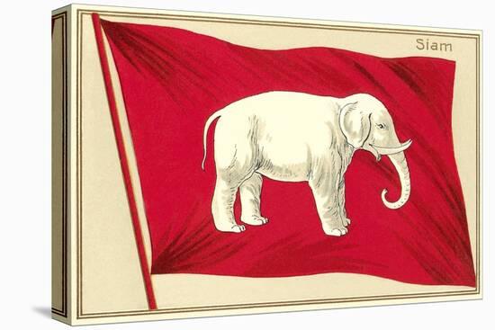 Old Flag of Siam-null-Stretched Canvas