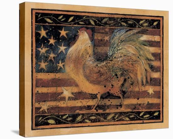 Old Glory Rooster-Susan Winget-Stretched Canvas