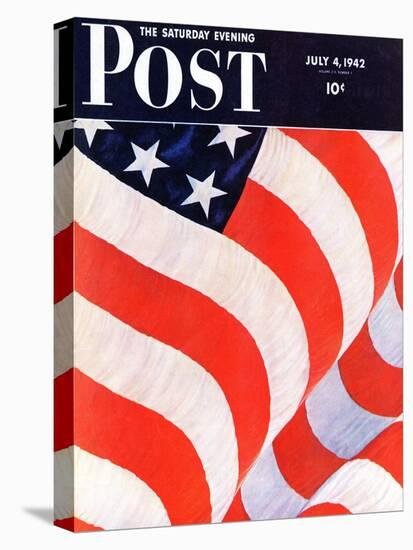 "Old Glory," Saturday Evening Post Cover, July 4, 1942-John Clymer-Premier Image Canvas