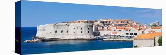 Old Harbor and Old Town of Dubrovnik, Dalmatia, Croatia-null-Premier Image Canvas