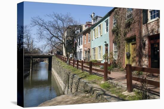 Old Houses Along the C and O Canal-John Woodworth-Premier Image Canvas
