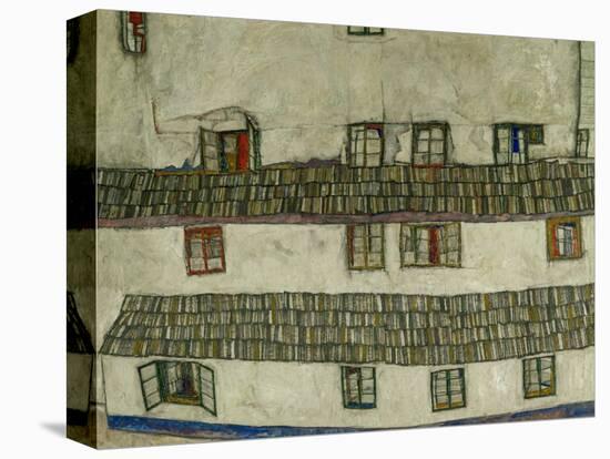 Old Houses (Krumlov, Bohemia), 1917-Egon Schiele-Premier Image Canvas