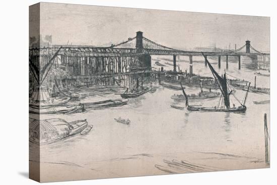 Old Hungerford Bridge, 1861, (1903)-James Abbott McNeill Whistler-Premier Image Canvas