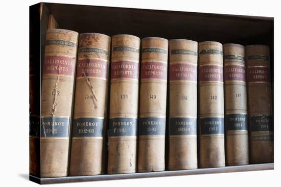Old Law Books in Library Virginia City, Nevada, USA-Michael DeFreitas-Premier Image Canvas