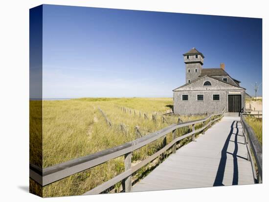 Old Life Saving Station, Race Point Beach, Provincetown, Cape Cod, Massachusetts, USA-Walter Bibikow-Premier Image Canvas