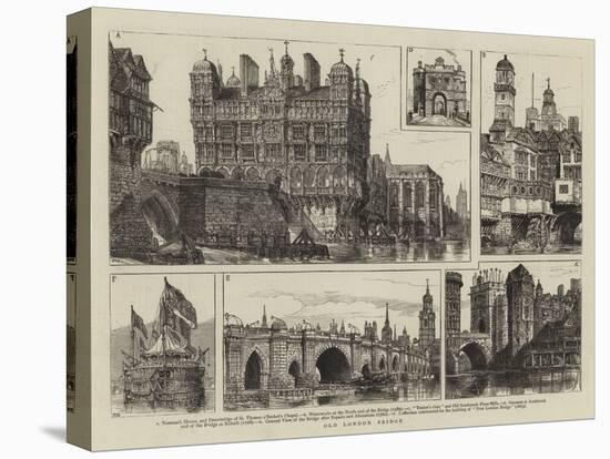 Old London Bridge-Henry William Brewer-Premier Image Canvas
