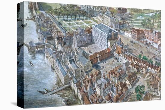 Old London Reconstructed: the Palace of Whitehall About 1680-Peter Jackson-Premier Image Canvas