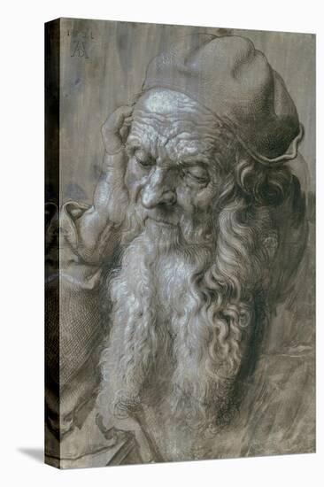 Old Man, or Study for a Saint, Brush Drawing on Brown Paper, 1521-Albrecht Dürer-Premier Image Canvas