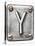 Old Metal Alphabet Letter Y-donatas1205-Stretched Canvas