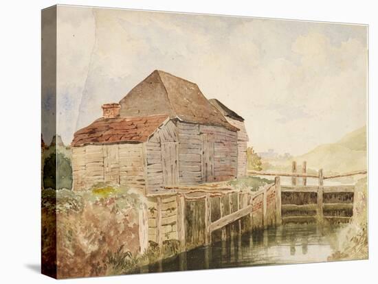 Old Mill and Lock Gates (St. Catherine's), C.1820-40-William Henry Hunt-Premier Image Canvas