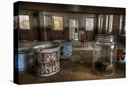 Old Mugs in Abandoned Interior-Nathan Wright-Premier Image Canvas