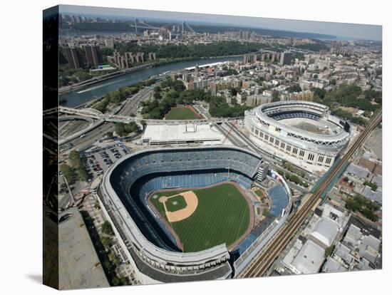 Old New York Yankees Stadium next to New Ballpark, New York, NY-null-Premier Image Canvas