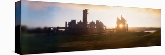 Old Oil Refinery at Dusk, Gasworks Park, Seattle, King County, Washington State, USA-null-Premier Image Canvas