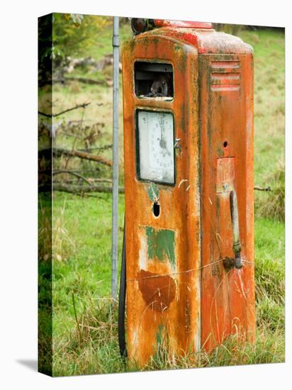 Old Petrol Pump, Taoroa Junction, Rangitikei, North Island, New Zealand-David Wall-Premier Image Canvas