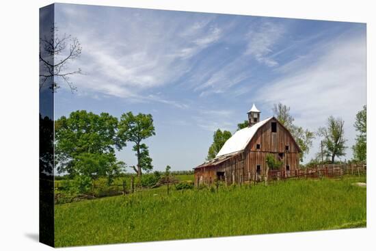 Old Red Barn, Kansas, USA-Michael Scheufler-Premier Image Canvas