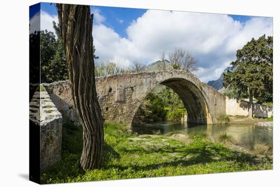 Old Roman Bridge, Preveli, Crete, Greek Islands, Greece, Europe-Michael Runkel-Premier Image Canvas