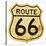 Old Rusty Route 66 Roadsign-null-Stretched Canvas