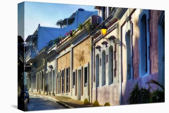 Old San Juan Street In Afternoon Light-George Oze-Premier Image Canvas