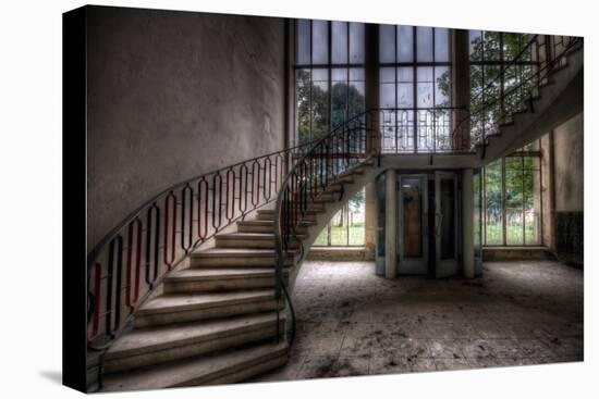 Old Stairway in Abandoned Building-Nathan Wright-Premier Image Canvas