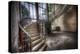 Old Stairway in Abandoned Building-Nathan Wright-Premier Image Canvas