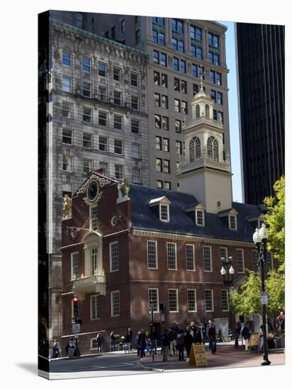 Old State House, Boston, Massachusetts, New England, USA-null-Premier Image Canvas