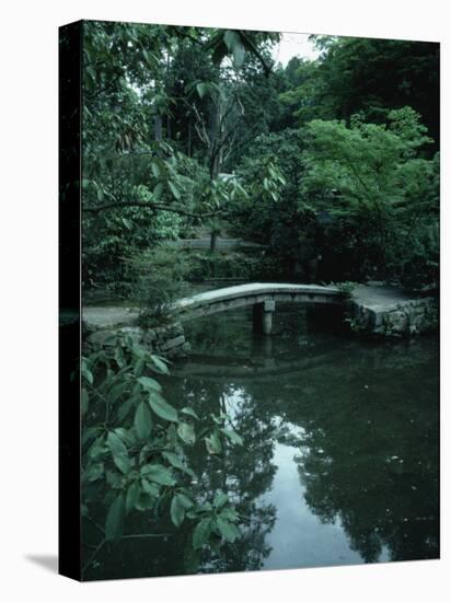 Old Stone Bridge in Garden-Ted Thai-Premier Image Canvas