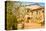 Old Stone Chianti Villa Italy-null-Stretched Canvas