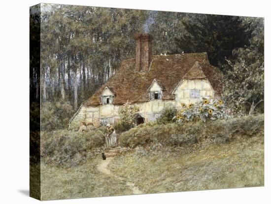 Old Surrey Cottage-Helen Allingham-Premier Image Canvas