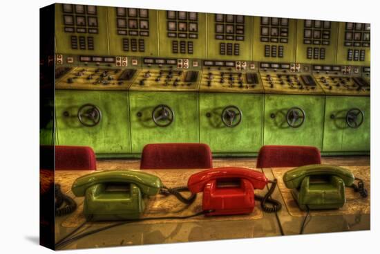 Old Telephones in Control Room-Nathan Wright-Premier Image Canvas