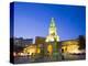 Old Town City Wall and Puerto Del Reloj at Night, UNESCO World Heritage Site, Cartagena, Colombia-Christian Kober-Premier Image Canvas