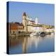 Old Town Skyline and the River Danube, Passau, Lower Bavaria, Bavaria, Germany-Doug Pearson-Premier Image Canvas