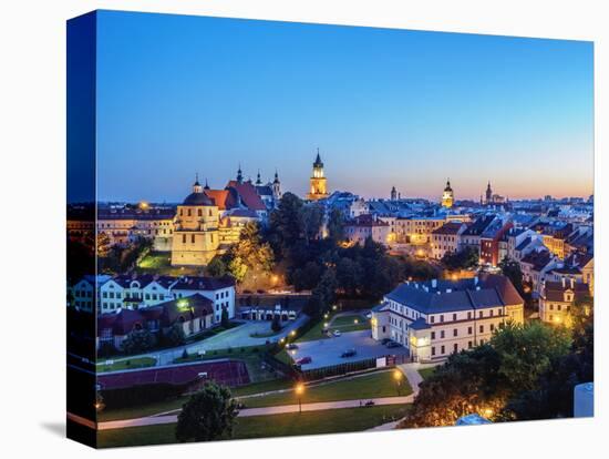 Old Town skyline at twilight, City of Lublin, Lublin Voivodeship, Poland, Europe-Karol Kozlowski-Premier Image Canvas