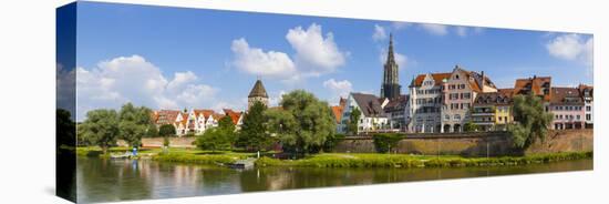 Old Town Ulm and the River Danube, Ulm, Baden-Wurttemberg, Germany-Doug Pearson-Premier Image Canvas