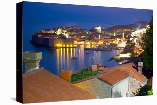 Old Town, UNESCO World Heritage Site, at Dusk, Dubrovnik, Dalmatia, Croatia, Europe-Frank Fell-Premier Image Canvas