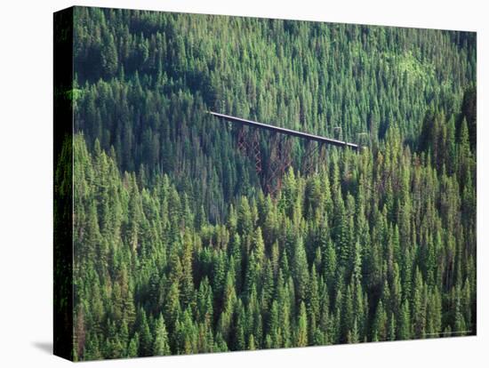 Old Train Trestle, Hiawatha Bike Trail, Idaho, USA-Brent Bergherm-Premier Image Canvas