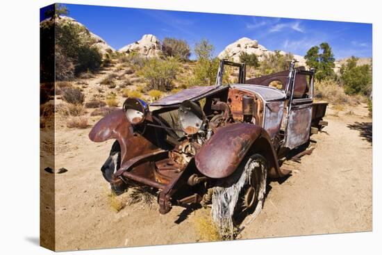 Old truck at the Wall Street Stamp Mill, Joshua Tree National Park, California, USA-Russ Bishop-Premier Image Canvas